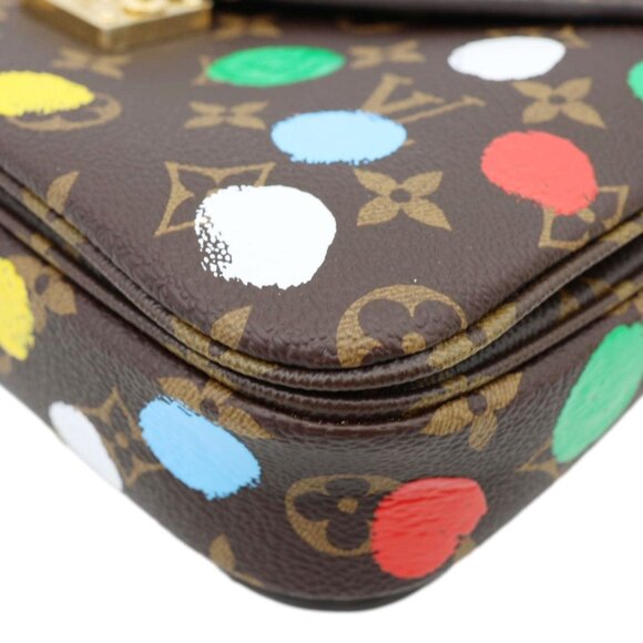 Louis Vuitton  LV x YK Dots Metis Pochette Monogram Painted Dots Crossbody Bag B - Picture 10 of 13